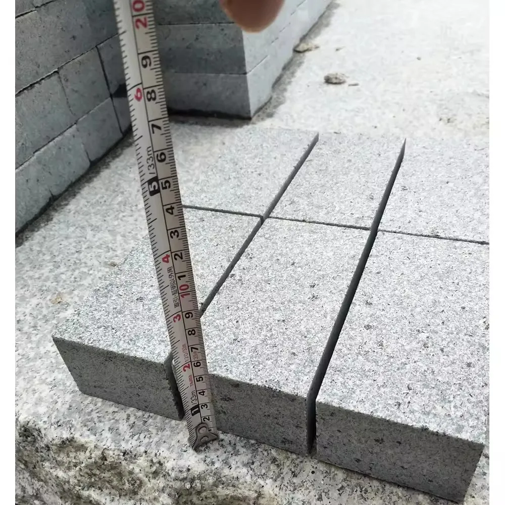 2024 Cheap G654 Flamed Tumble Brick Driveway Pavers Driveway Paving Stone Granite Cobblestone Driveway Pavers Mesh