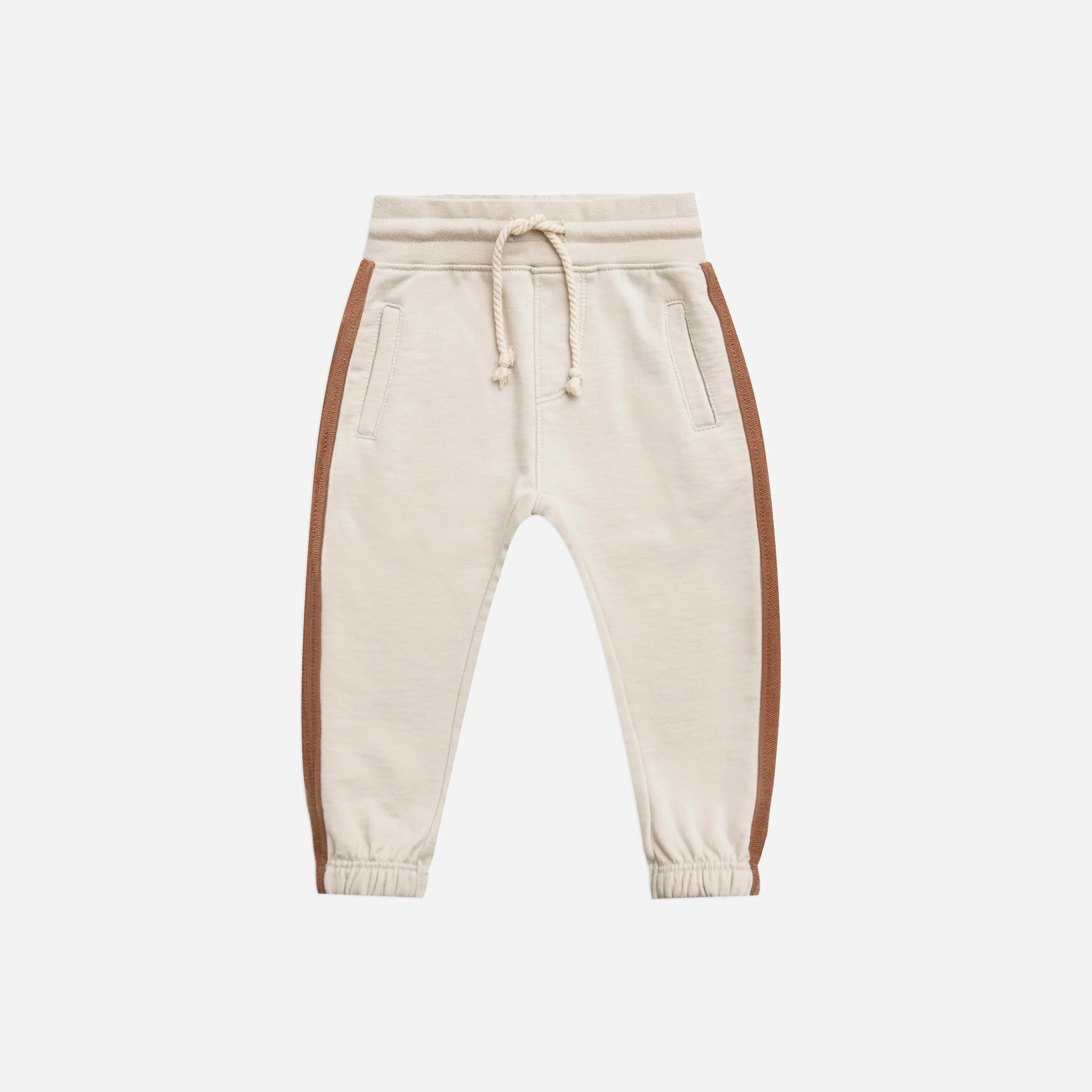 Children Kids Cotton Set Raglan Crew Neck Sweatshirt Color Block Jogger Striped Pants Two Piece Set Slim