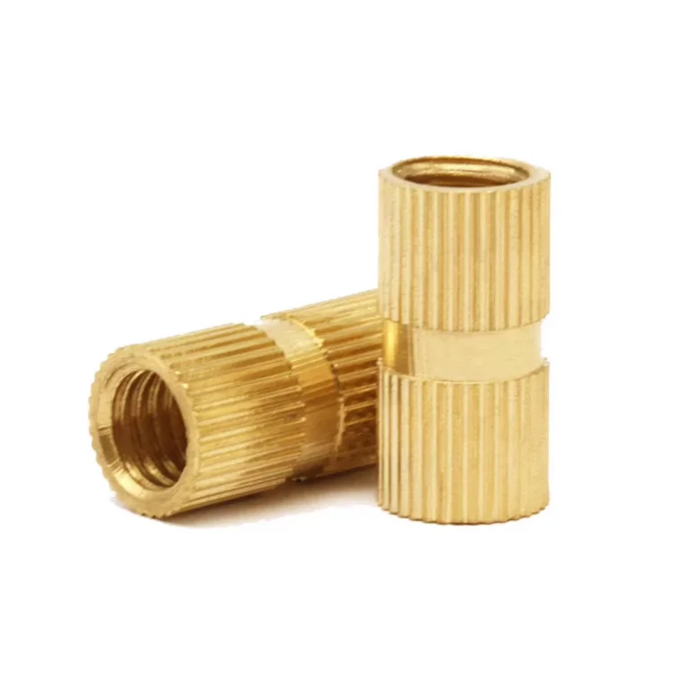 Threaded knurled brass inserts nut heat melting inserts for thermoplastics M2 M3 M4 M5 M6 M8 1/4-20 4-40 10-32 8-32