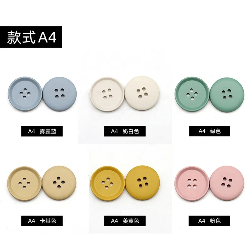 4 Holes Printed Colorful Sewing Accessories Round Plastic Resin Buttons For Clothing/Clothes