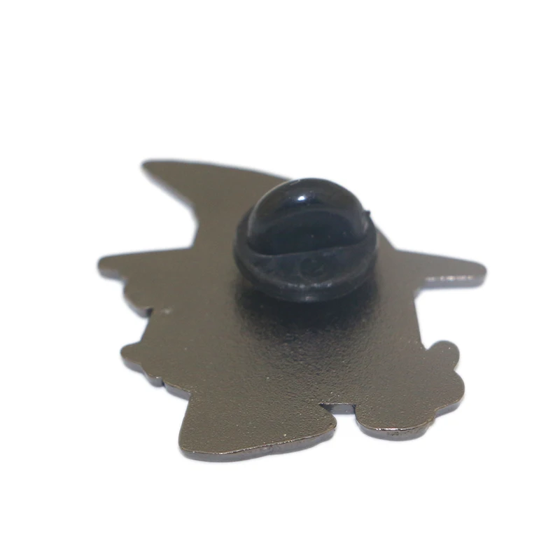 Custom metal hard enamel cute party badges pin with magnetic pin back