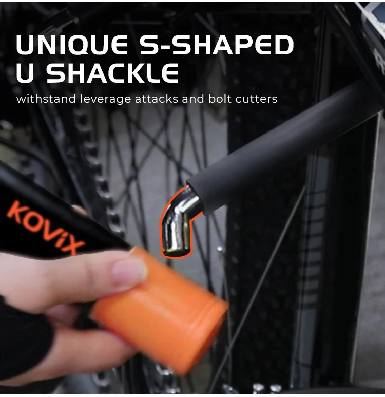 Wholesale E Bike Alarm U Lock Anti-theft Bicycle Mountain Bike Lock