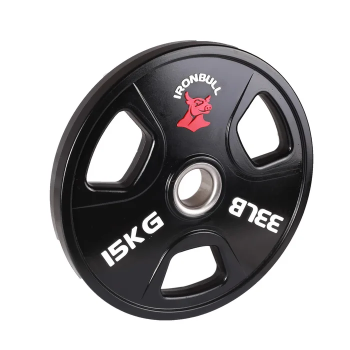 Iron Bull Gym Fitness Equipment Weightlifting Wholesale PU Gym Weight Plates