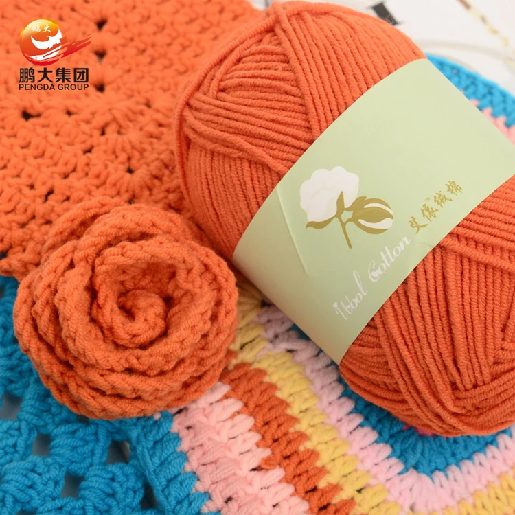  4ply акрил хлопок 40/60 вязание крючком 60 40 смешанная молочная хлопковая