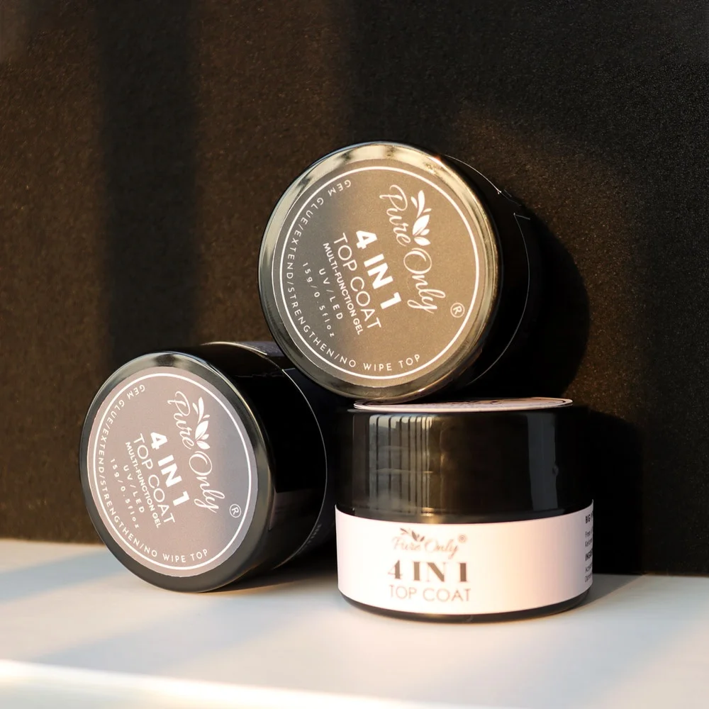 30g Rhinestone Glue Uv Led 4 In 1 Multi-Function Nail Building Gel Hard Jelly Nail Extended Base Top Coat Gel acrylic nails tool