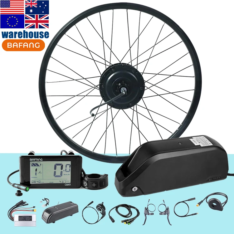 BAFANG 36v 48v 250w 500w 1000w rear cassette 700c 27.5 gear hub motor for ebike conversion kit with battery