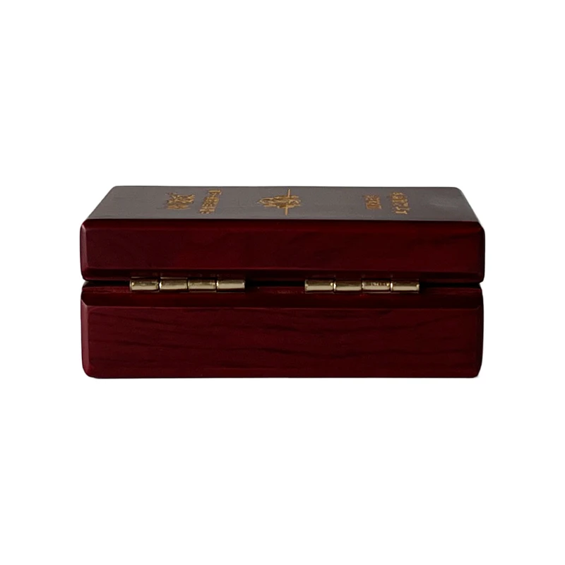 Luxury Custom Logo Solid Wood Small Single Bottle Wooden Essential Oil Box