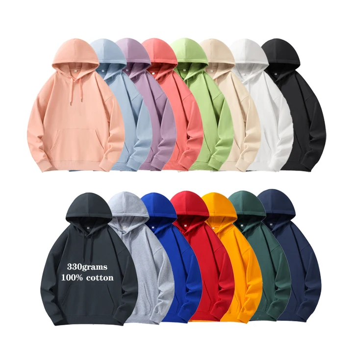 Free Sample Printing Embroidery Hoodies Custom Design Oversized Hoodie High Quality Heavyweight Unisex Hoodie Men