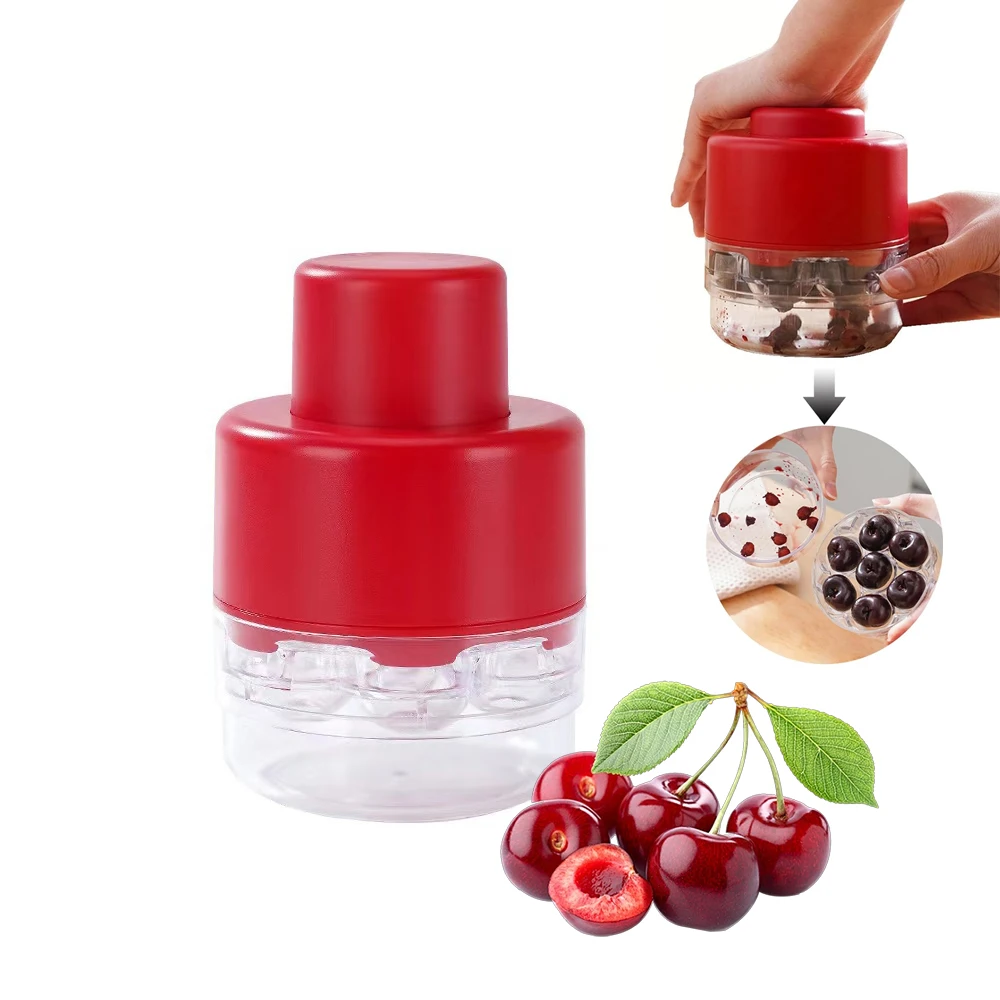 Rayshine Multi-Function Stoner Seed Removertool Cherry Pitters Corer Tool With 8 Individual Holes For Making Cherry Jam