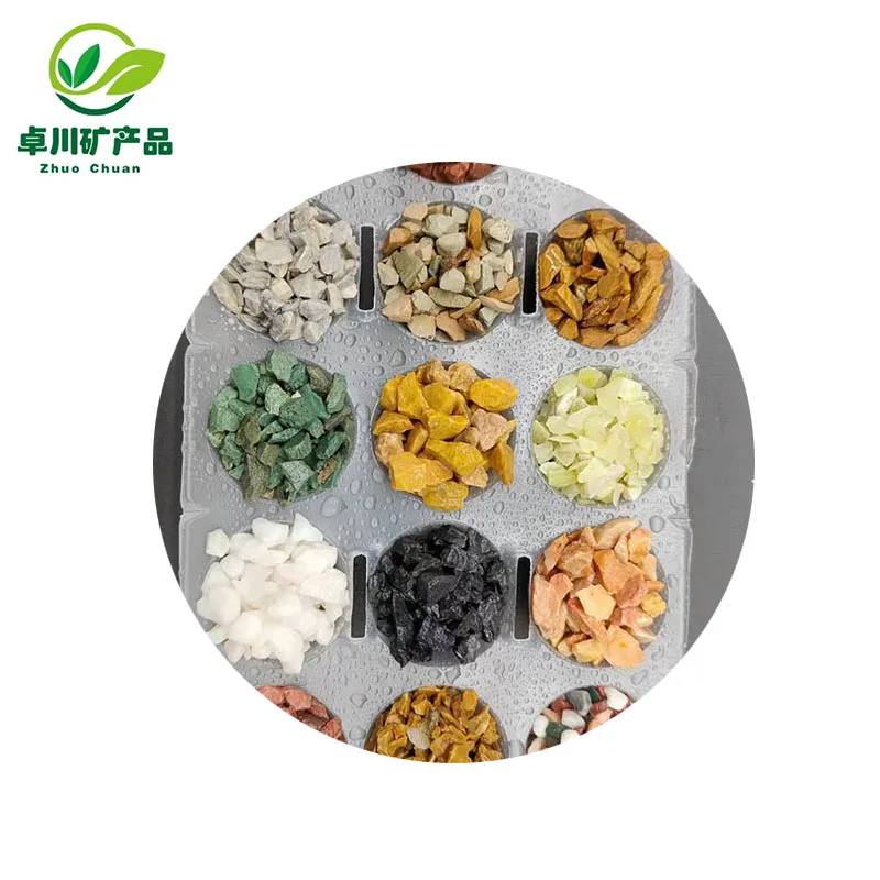 Красочный камень-галька для декоративного аквариума, ландшафтный маленький гравий, каменные чипсы для мощения