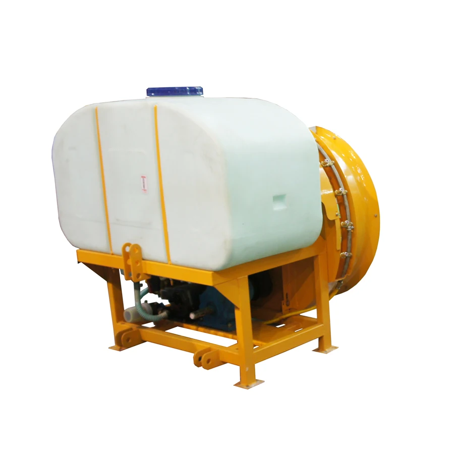 Agricultural tractor 3 point linkage mounted air blast power sprayer