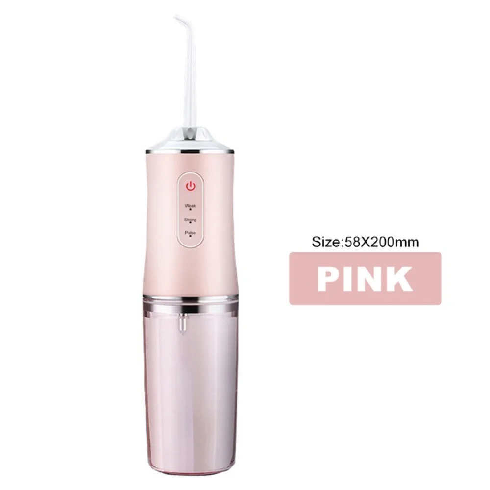 Portable Electric Water Floss Dental Cordless Oral Care Wireless Tooth Jet Flosser for Travel Whitening
