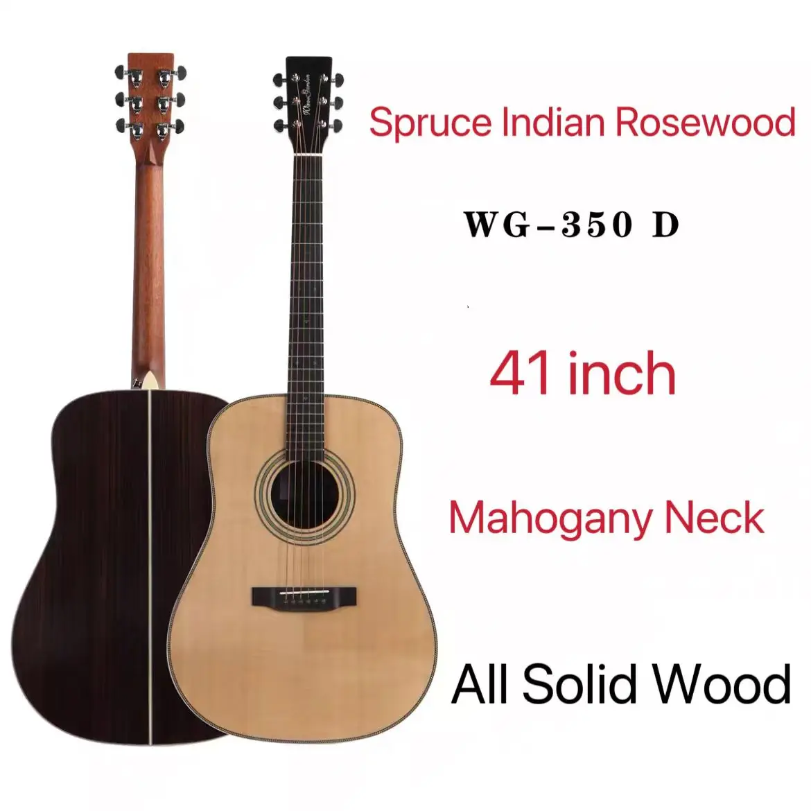 Stringed Instruments China Oem All Solid Wood Professional 41 inch acoustic guitar