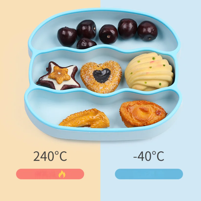 Wholesale Custom Baby Feeding Plate Silicone Baby Spoon Suction Baby Bowl Toddler Drinking Cup Set