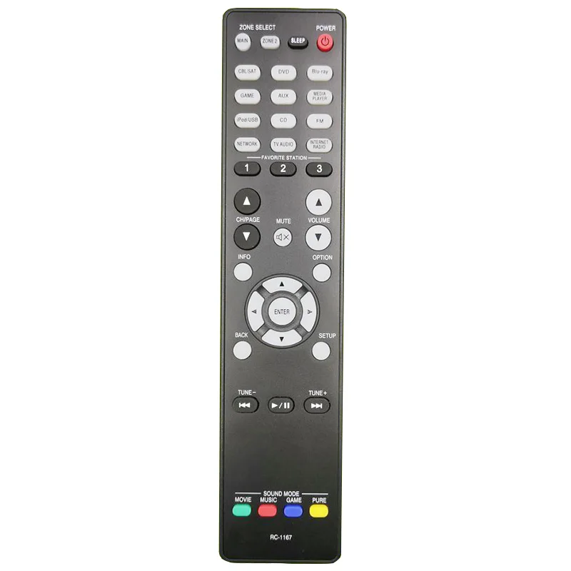 Factory Denon RC-1167 RC1167 Remote Control for AV Receiver AVR-1913  AVR-2113 AVR-2313 Replacement OEM Custom Available RC 1167