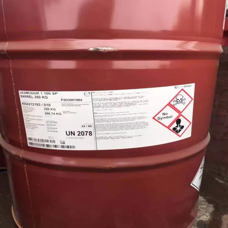 China Manufacturer supply price tdi 8020 toluenediisocyanate for foam machine