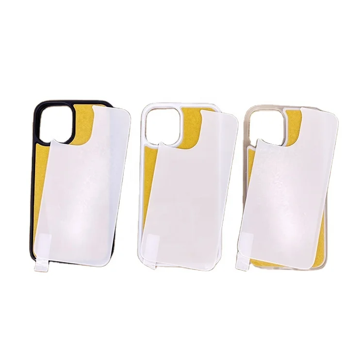 Custom 2D Blank Sublimation Tempered Glass Phone Case for iPhone 12 13