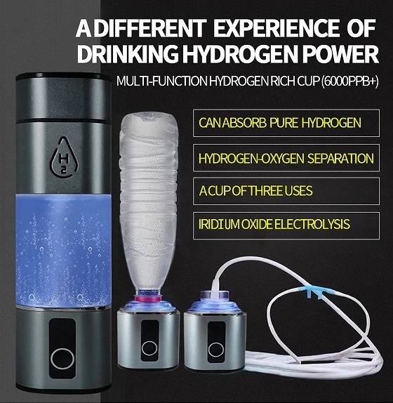 6000PPB +hight hydrogen rich water generator bottle with SPE PEM Hydrogen Water Machine Improve Water in 3 Minutes