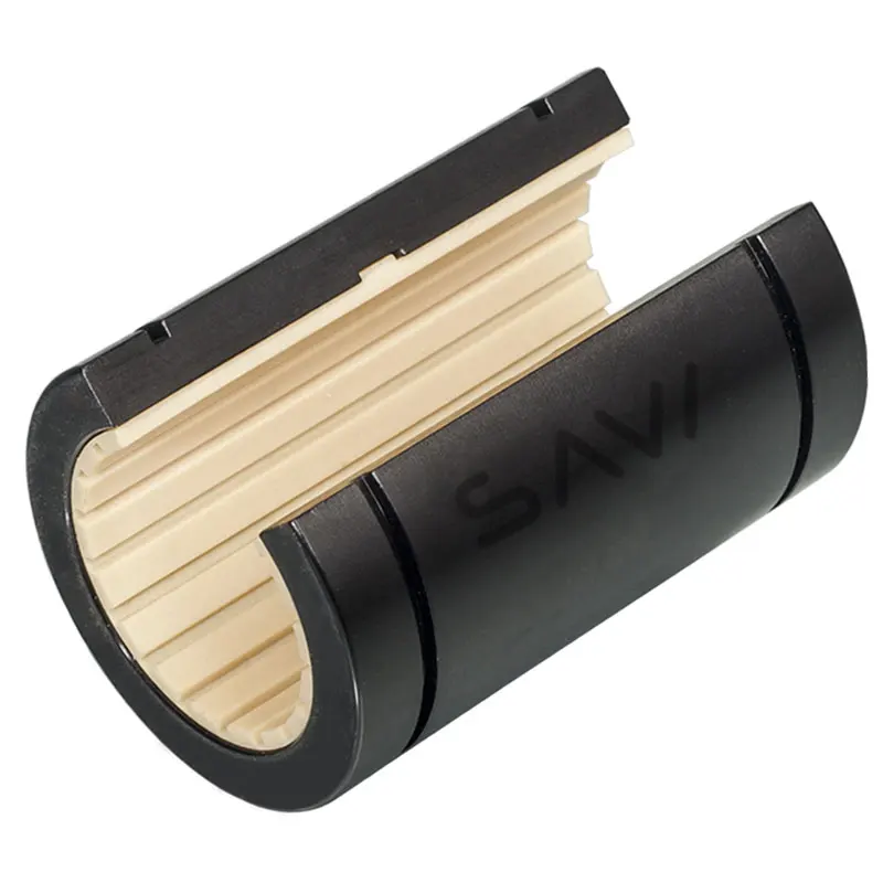 Plastic maintenance bearings Closed design Anodized aluminum alloy housing for Plastic linear bearings