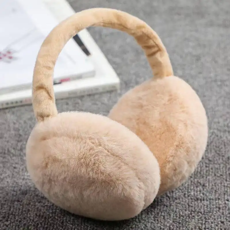 Теплые меховые наушники зимние цветные модные пушистые теплые для взрослых