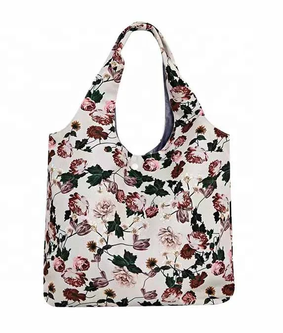 High quality design canvas  handbags pattern colth tote bags reusable canvas  shopping  bag