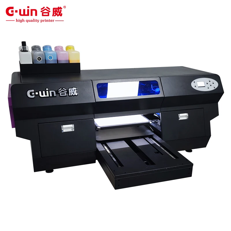 High Quality Gwin 4050 DTG Automatic T Shirt & Hoodie Printer Multi-Color New Technology  For Fabric printing