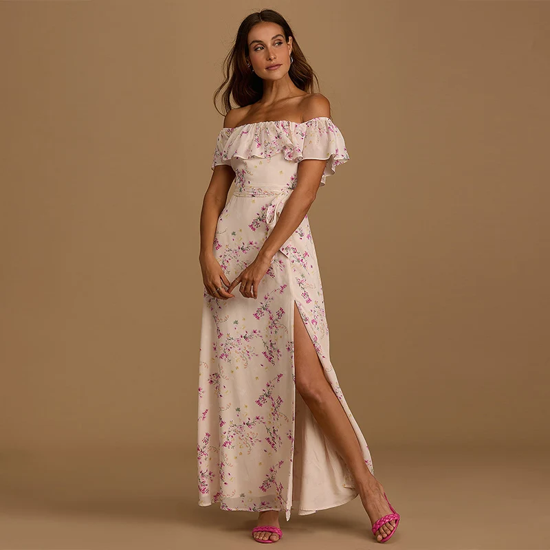 Новое поступление 2014, Длинные вечерние коктейльные платья, элегантные тропические вечерние платья