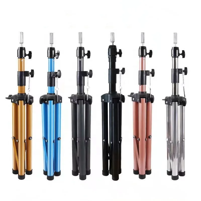 Wholesale Factory Metal Mannequin Head Gex Tripod Stand For Wigs Adjustable Wig Stand Tripod With Mannequin Head