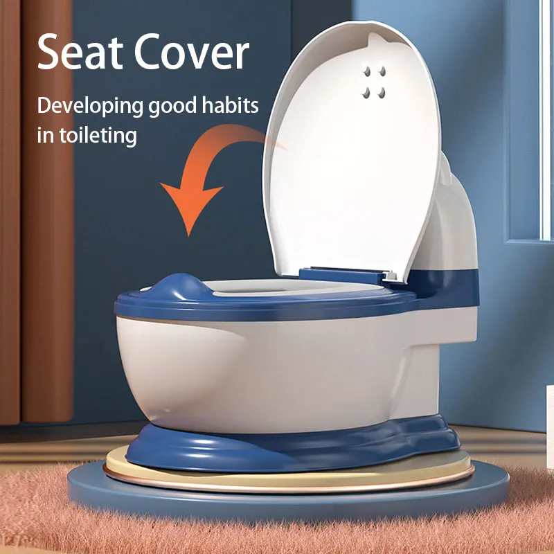 2024 new products baby training toilet seat plastic PP material portable baby potty chair splash guard seat trainer for kids