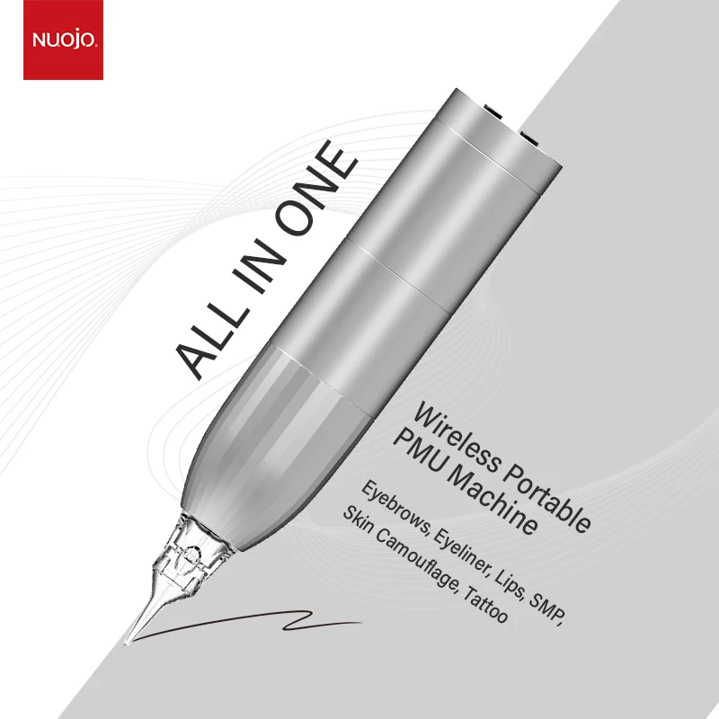 Wireless Rechargeable PMU Tattoo Machine Permanent Makeup Microblading Tattoo Gun Kit for Eyebrow Lips with Universal Needle