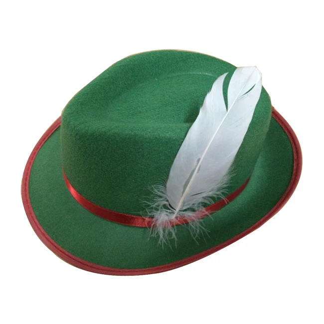 2025 новый день Патрика Лепрекон шляпа с белым пером