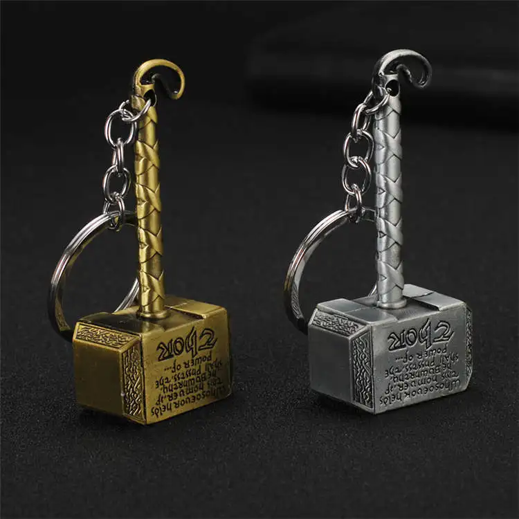 
Thanos Infinity Gauntlet Iron Mann Thor Hammer Avengerss Marvell Gift Keychain 