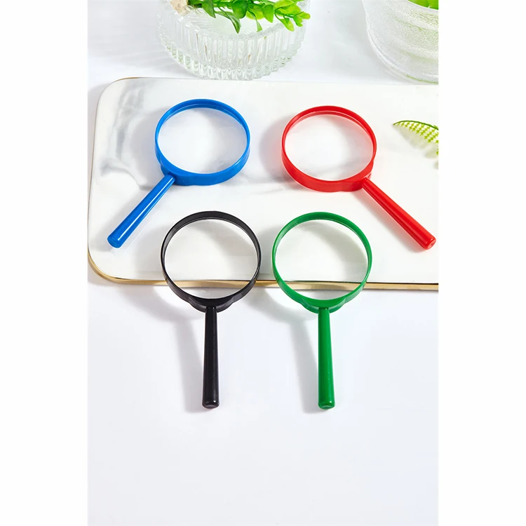 Лидер продаж, дизайнерская простая конструкция, сплошная цветная рамка, стекло из пластика, пластиковые листы, увеличительные линзы