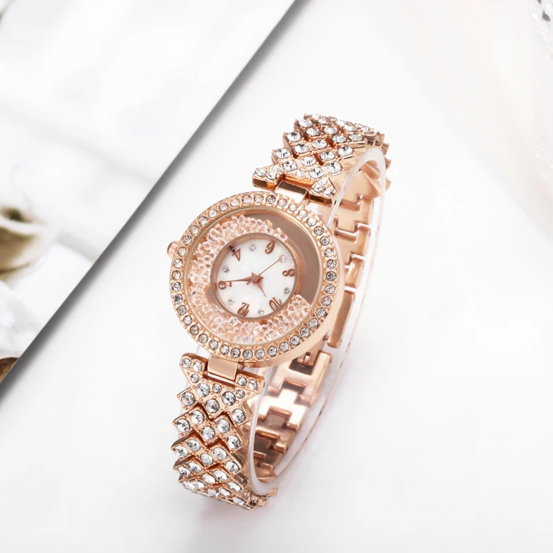 Модные роскошные женские кварцевые часы с сыпучим песком и инкрустированными бриллиантами, часы-браслет с шариком из переводного стального ремешка, часы sb04