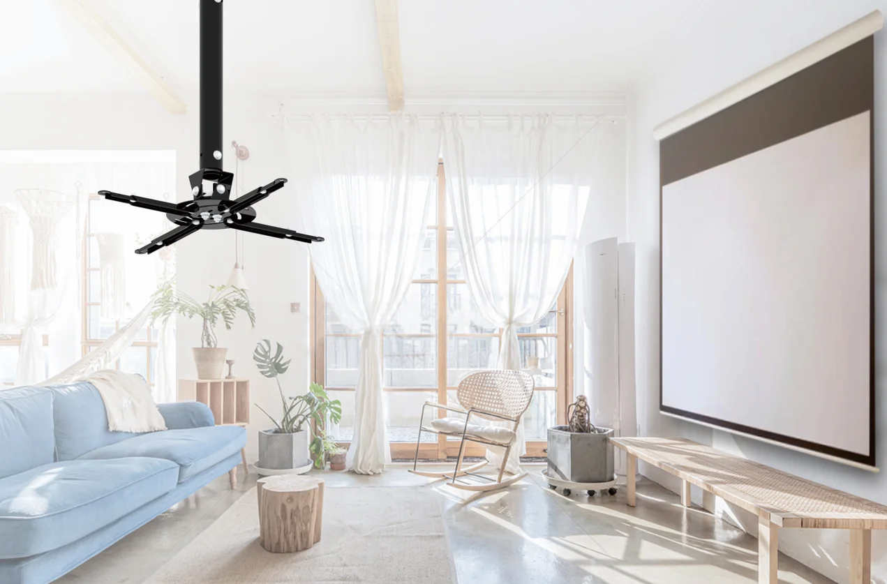 Focusmount PMC-3546 черный Универсальный Регулируемый настенный стенд держатель потолочный проектор