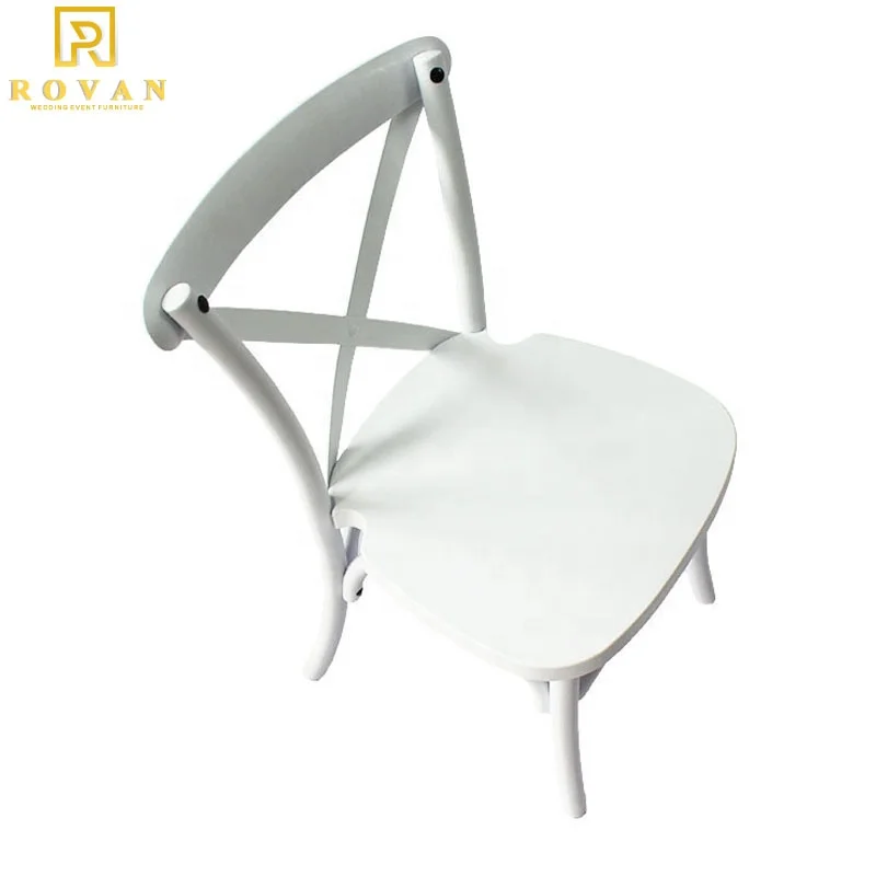Детское кресло белого цвета с перекрестной спинкой, полипропиленовый материал, X спинка для детей, парикмахерское кресло