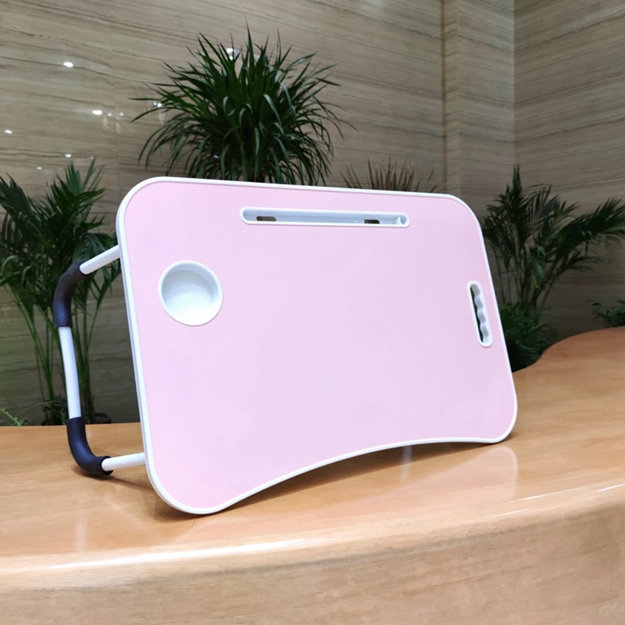 Wooden portable Laptop Table Adjustable Desk Laptop Bed Foldable Table