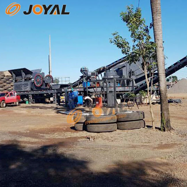 JOYAL Cone mobile crushing station spot How much does a truck-mounted mobile crusher cost?