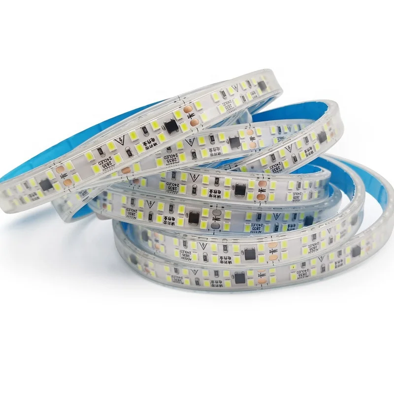 GMYH002 220V Double Row 240LED SMD 2835 12MM Width IP44 waterproof LED Strip Light FOR Outdoor Indoor Use