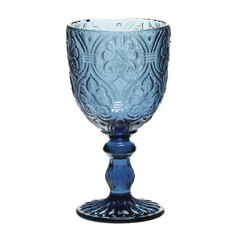 Wholesale Stock High Quality Luxury Designed Vintage Retro Wine Glass