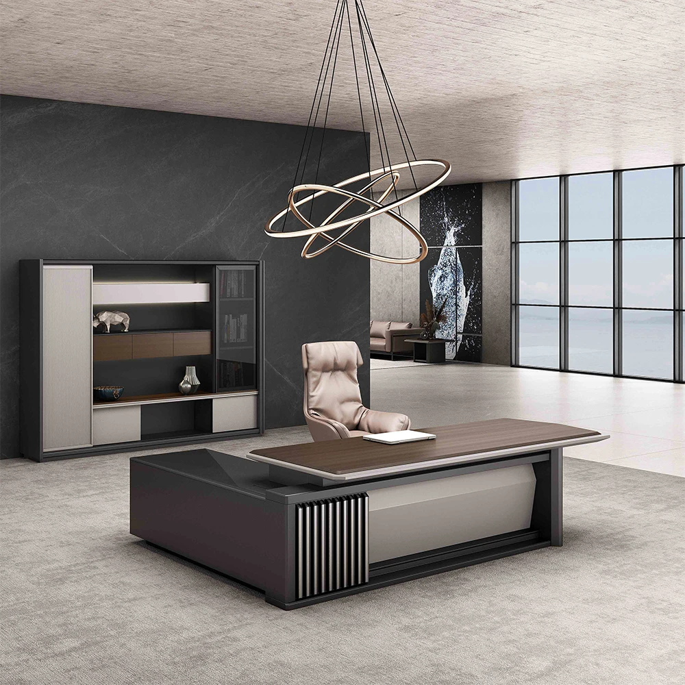 CEO boss modern supervisor office furniture desk design wooden executive office desk set