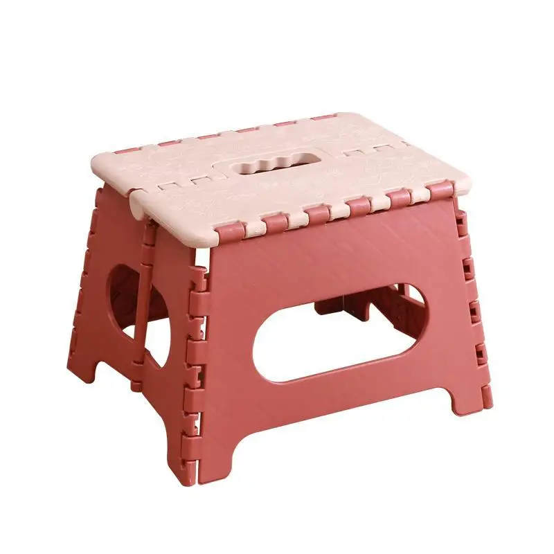 Plastic Folding Small Chair Portable Thickened Household Space-saving Outdoor Chair Lightweight