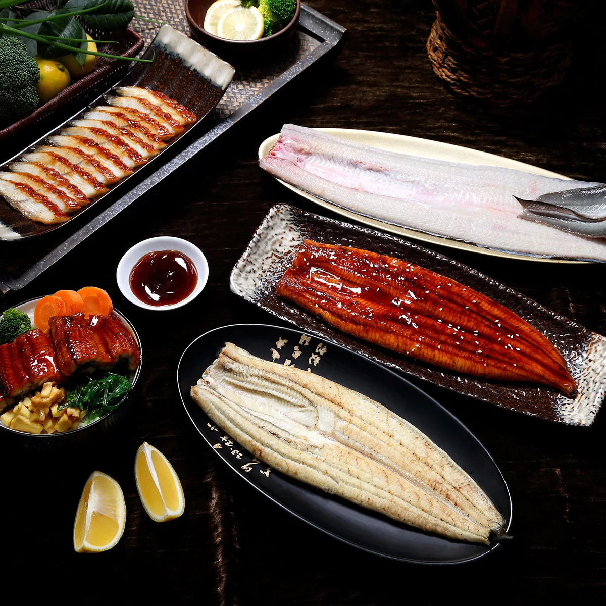 OEM Wholesale Customize Packing High Quality Sushi Frozen Conger Fish Japanese Unagi Kabayaki Sauced Broiled River Roasted Eel