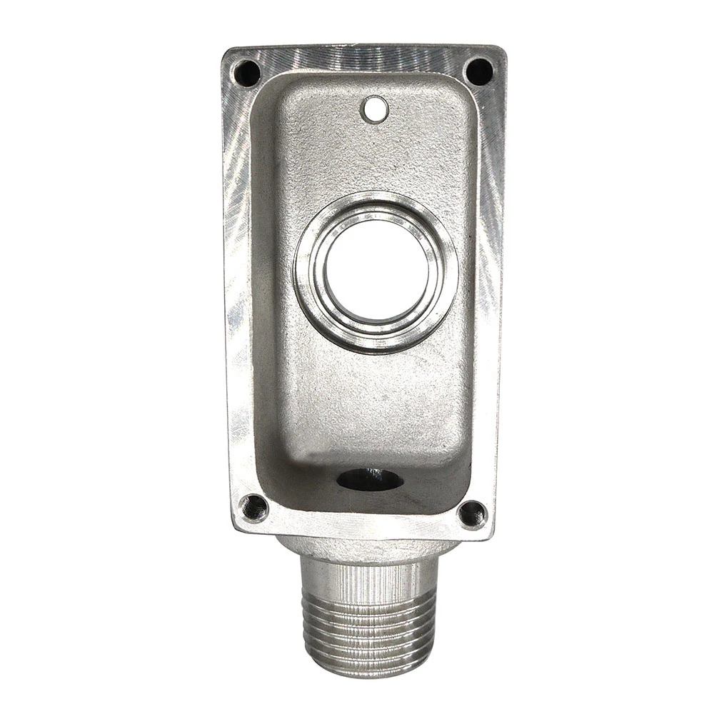 Custom CNC Lathe Turning Milling Service Aluminium Stainless Steel Electric Connection Box Outer Thread