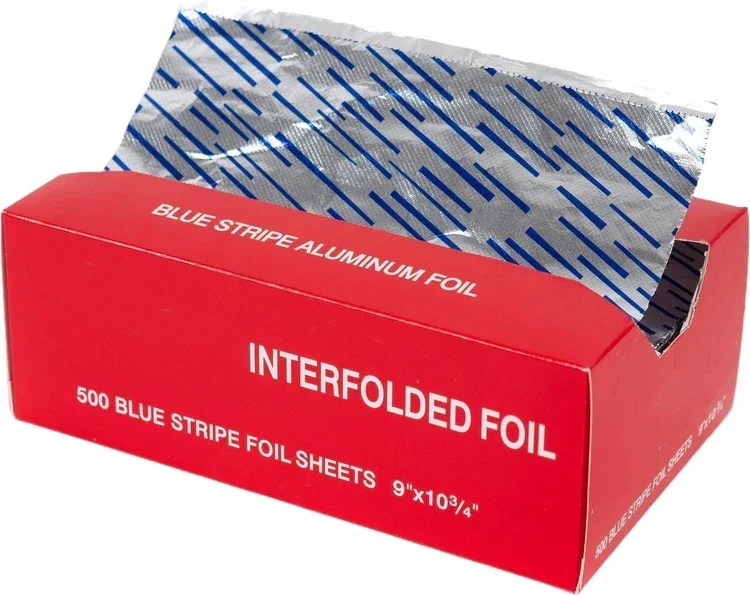 pop up food service precut aluminium foil sheet for kitchen food wrapping 200 sheets or 500 sheets