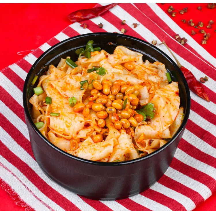 
Wholesale Price Chinese Food Instant Delicious Pungent Spicy Red Oil Dough Noodles 