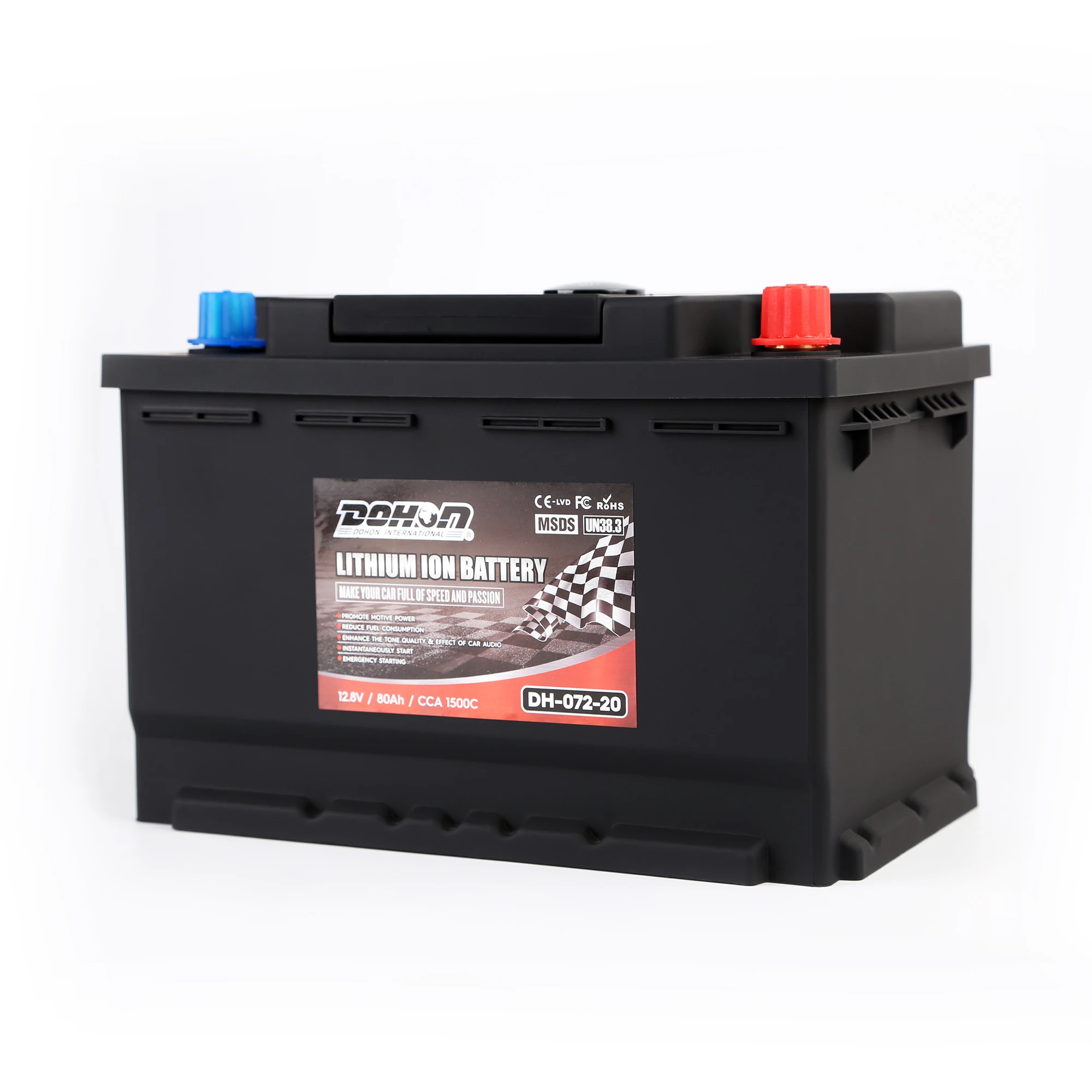 High Safety 1000cca Starting Battery 12V Lifepo4 Lithium Iron 60Ah 80Ah 100Ah Cranking Bateria solar batteries 5kw