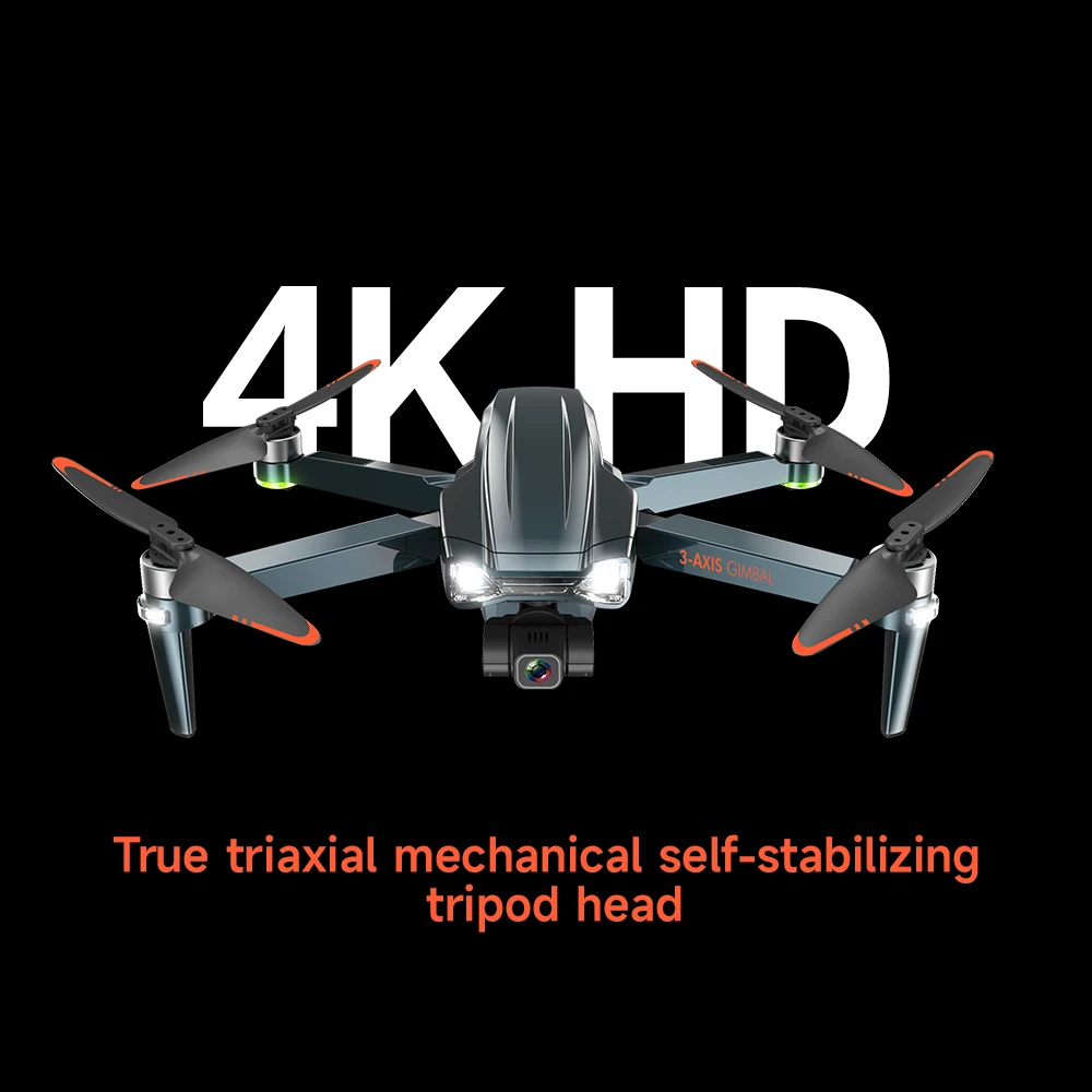 2022 new folding brushless 3-axis stabilization gimbal HD 4K professional aerial drone 5G WIFI GPS brushless camera drone