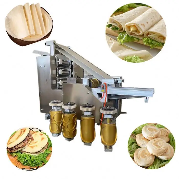 Food Grade Material Baklava Cutter Dough Sheeter Manual Table Top Flat Bread Maker Samosa Skin Roti Aloo Paratha Making Machine