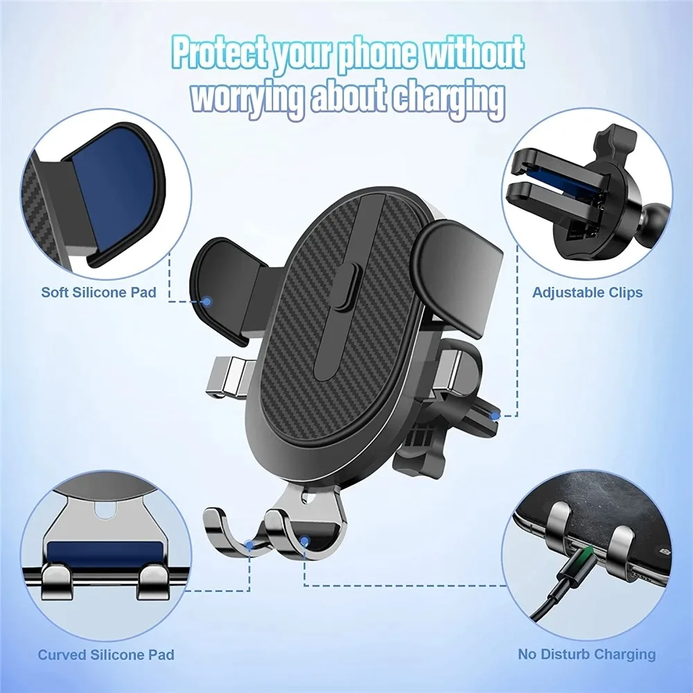 Car Phone Holder Cellphone Mount Mobile Phone Support Portable Car Hands Free Phone Mount for Windshield Car Accessories
